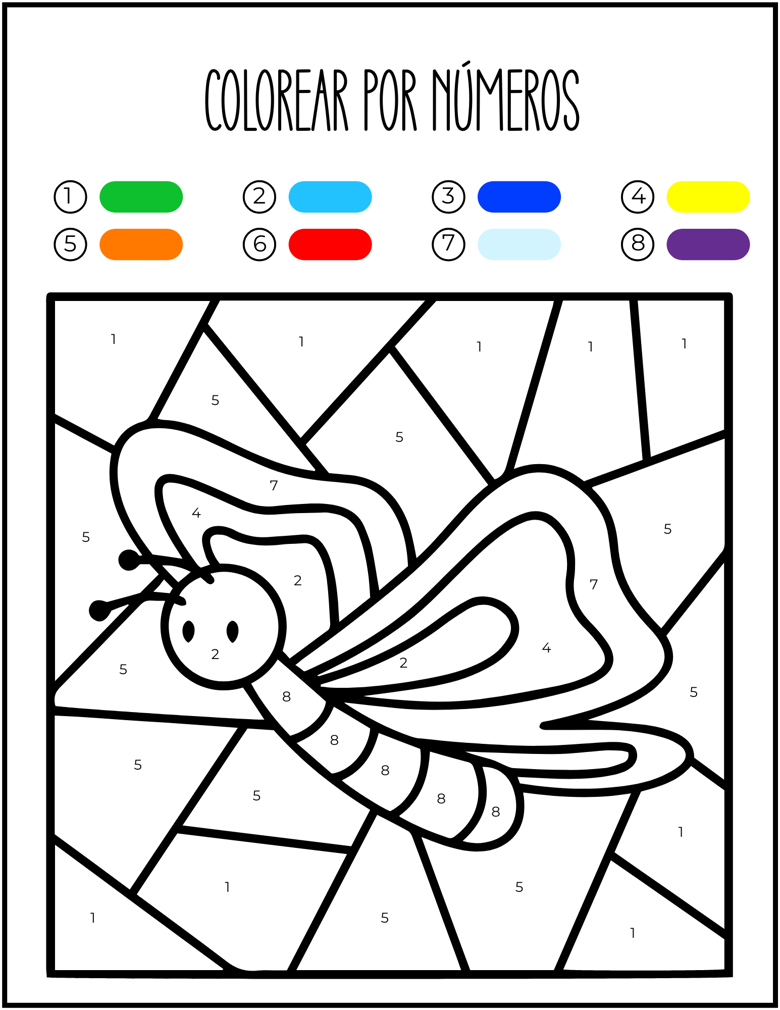Colorea por números