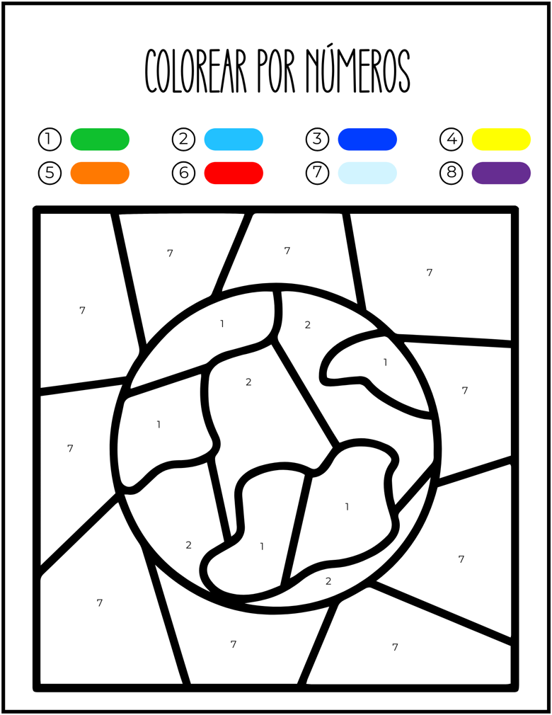 Colorea por números
